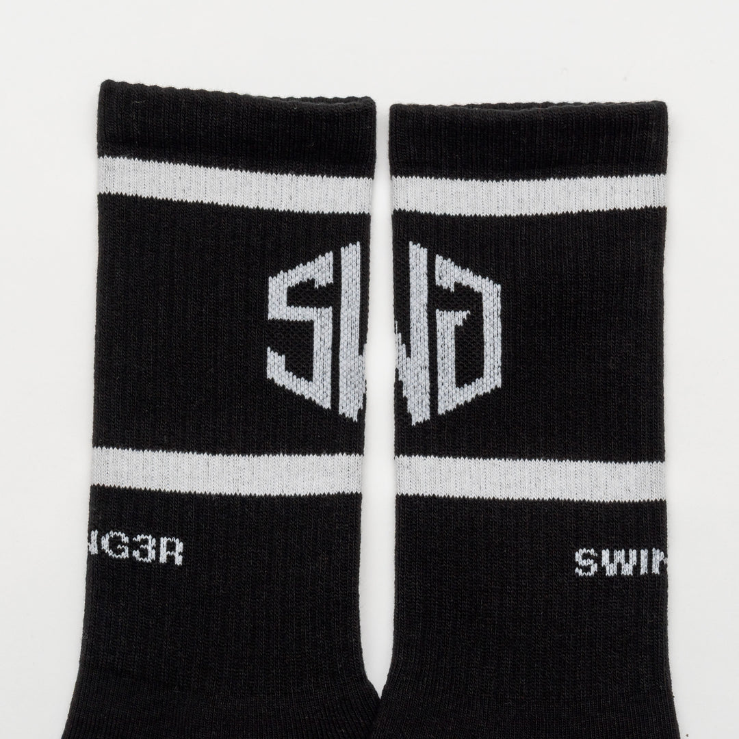 SWG LOGO LINE SOX, BLACK