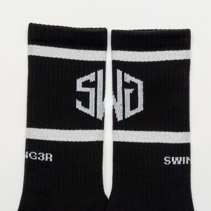 SWG LOGO LINE SOX, BLACK