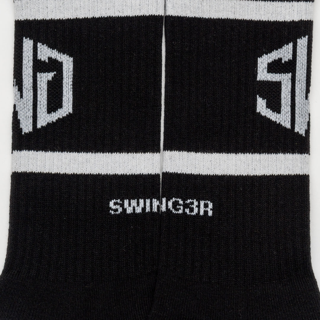 SWG LOGO LINE SOX, BLACK