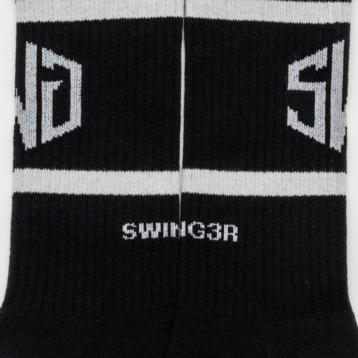SWG LOGO LINE SOX, BLACK