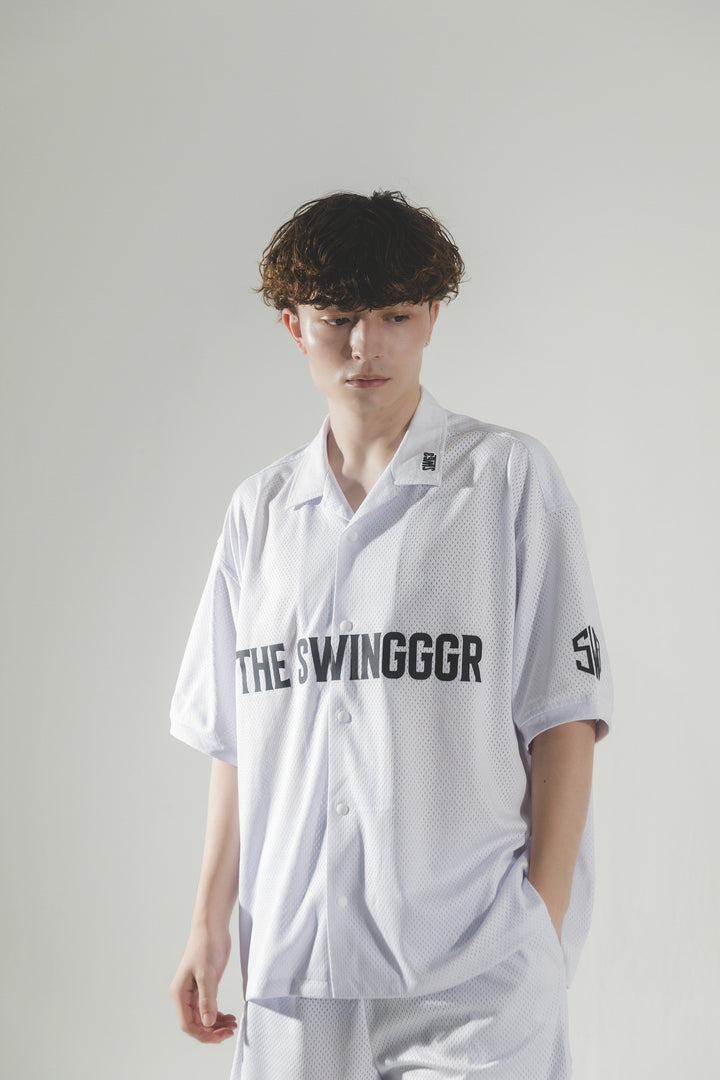 MESH SHIRT, WHITE