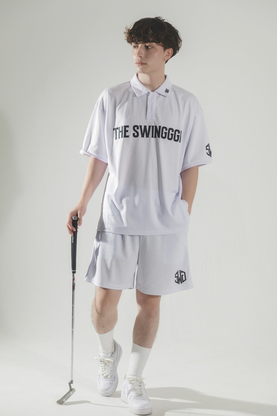 MESH SHORTS, WHITE