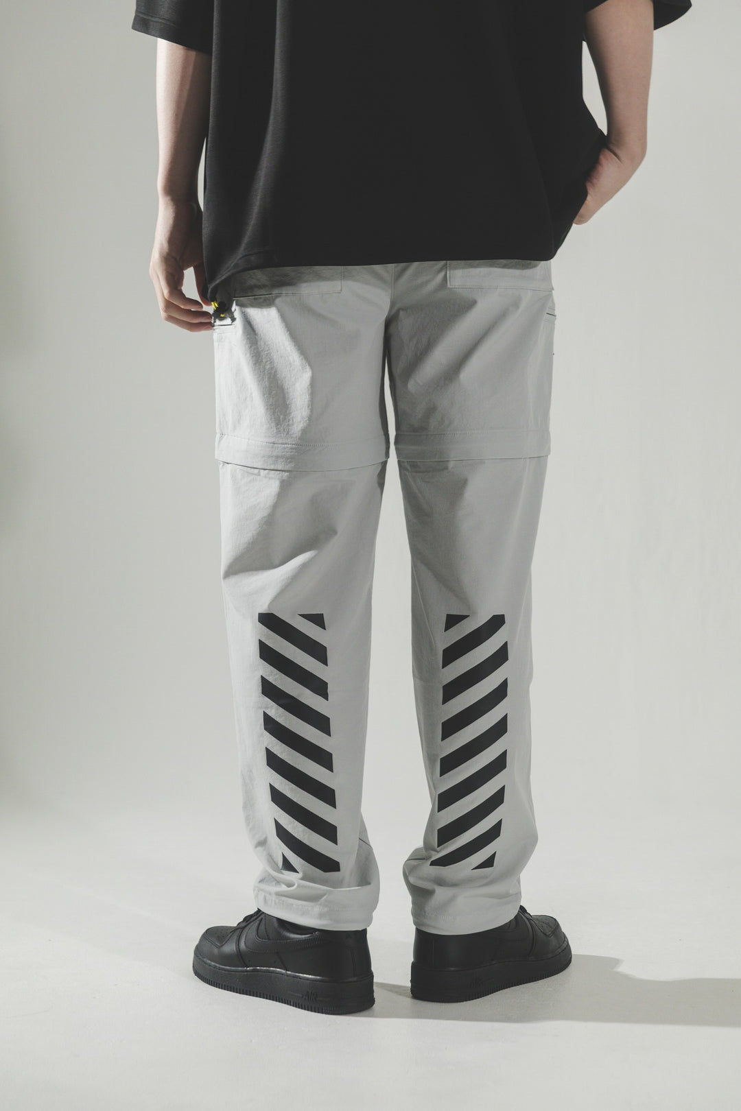 STRETCH NYLON DETACHMENT PT, L.GRAY
