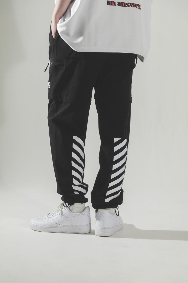 STRETCH NYLON DETACHMENT PT, BLACK
