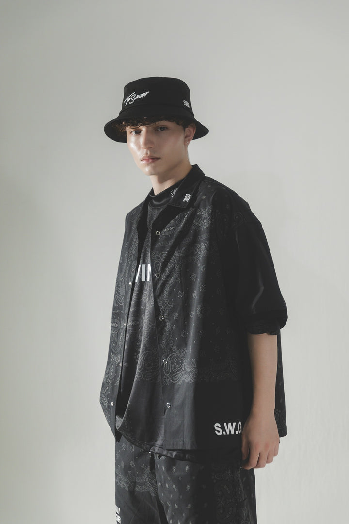 BANDANA SHIRT, BLACK