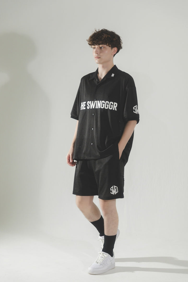 MESH SHORTS, BLACK