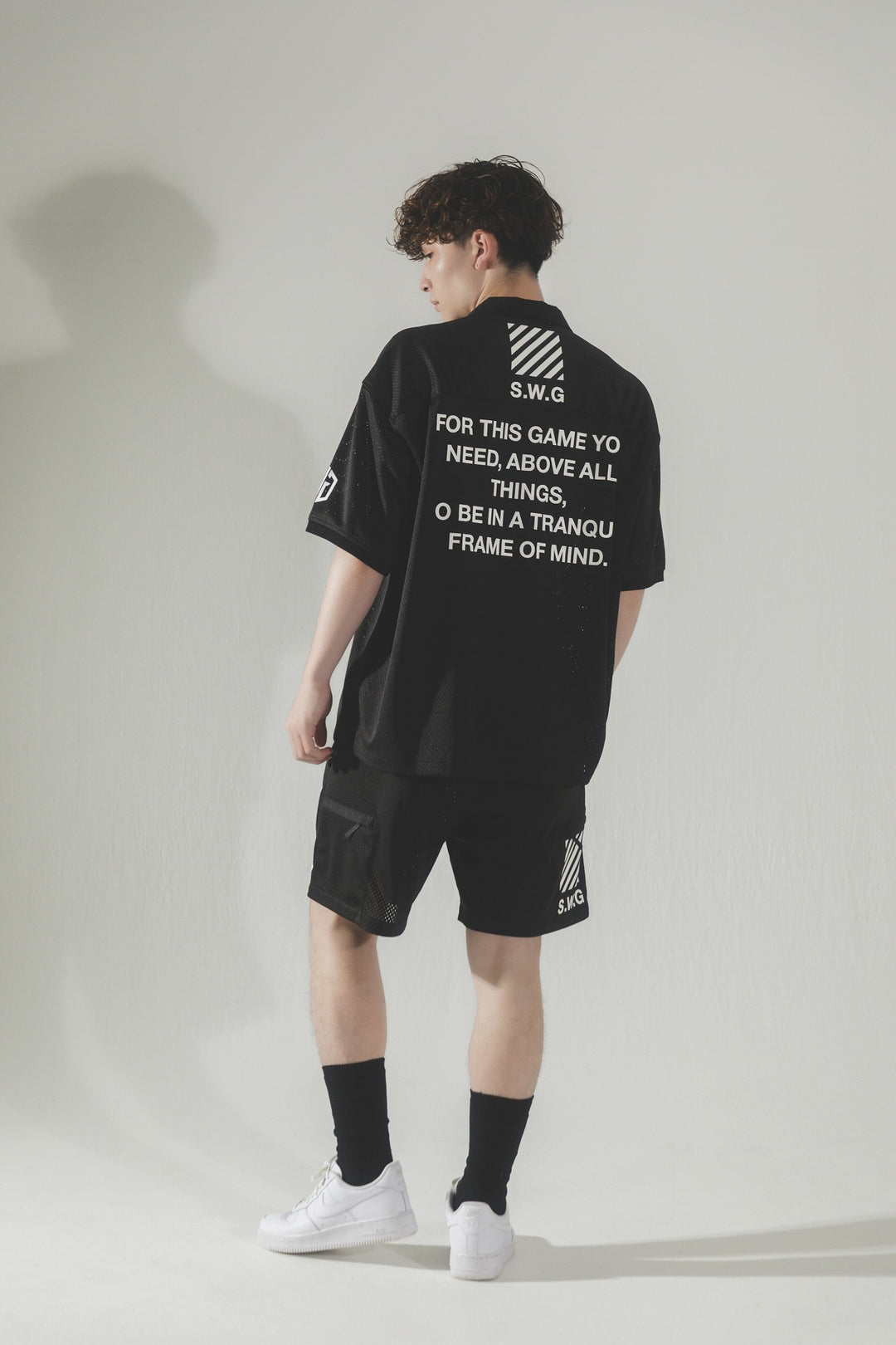 MESH SHORTS, BLACK