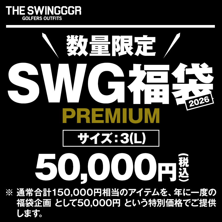 【SWINGGGR】SWG TECK ブラック ゴルフウェア ザ スウィンガー 長袖 モックネックシャツ ユニセックス 23AW-SWG